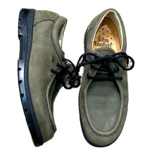 Finn Comfort NWOT Olive Green Lace Up Orthotic Sneakers size 5